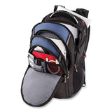 Wenger® Ibex Laptop Backpack, Fits Devices Up to 17", Ballistic Polyester, 14.6 x 11 x 18.5, Black/Blue/Gray (SWA27316060) Each
