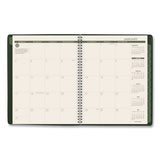 AT-A-GLANCE® Recycled Weekly Vertical-Column Format Appointment Book, 11 x 8.25, Green Cover, 12-Month (Jan to Dec): 2026 (AAG70950G60) Each