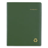 AT-A-GLANCE® Recycled Weekly Vertical-Column Format Appointment Book, 11 x 8.25, Green Cover, 12-Month (Jan to Dec): 2026 (AAG70950G60) Each