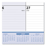 AT-A-GLANCE® QuickNotes Desk Pad, 22 x 17, White/Blue/Yellow Sheets, Black Binding, Clear Corners, 13-Month: Jan 2026 to Jan 2027 (AAGSK70000) Each