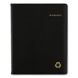 AT-A-GLANCE® Recycled Weekly Vertical-Column Format Appointment Book, 11 x 8.25, Black Cover, 12-Month (Jan to Dec): 2026 (AAG70950G05) Each