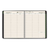 AT-A-GLANCE® Recycled Weekly Vertical-Column Format Appointment Book, 8.75 x 7, Black Cover, 12-Month (Jan to Dec): 2026 (AAG70951G05) Each