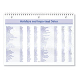 AT-A-GLANCE® QuickNotes Desk/Wall Calendar, 3-Hole Punched, 11 x 8, White/Blue/Yellow Sheets, 12-Month (Jan to Dec): 2026 (AAGPM5028) Each