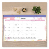 AT-A-GLANCE® Watercolors Monthly Desk Pad Calendar, Butterfly Artwork, 17.75 x 11, White Sheets, Purple Binding, 12-Month (Jan-Dec): 2026 (AAGSK91705) Each