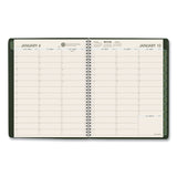 AT-A-GLANCE® Recycled Weekly Vertical-Column Format Appointment Book, 11 x 8.25, Green Cover, 12-Month (Jan to Dec): 2026 (AAG70950G60) Each