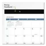 AT-A-GLANCE® Easy-to-Read Monthly Desk Pad, 22 x 17, White/Blue Sheets, Black Binding, Clear Corners, 12-Month (Jan to Dec): 2026 (AAGSKLP2432) Each