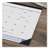 AT-A-GLANCE® Desk Pad, 22 x 17, White Sheets, Black Binding, Black Corners, 12-Month (Jan to Dec): 2026 (AAGSW20000) Each