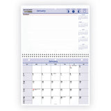 AT-A-GLANCE® QuickNotes Desk/Wall Calendar, 3-Hole Punched, 11 x 8, White/Blue/Yellow Sheets, 12-Month (Jan to Dec): 2026 (AAGPM5028) Each