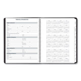 AT-A-GLANCE® Triple View Weekly Vertical-Column Format Appointment Book, 11 x 8.25, Black Cover, 12-Month (Jan to Dec): 2026 (AAG70950V05) Each
