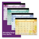 AT-A-GLANCE® Beautiful Day Desk Pad Calendar, Floral Artwork, 21.75 x 17, Assorted Color Sheets, Black Binding, 12-Month (Jan-Dec): 2026 (AAGSK38704) Each