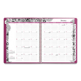 Cambridge® Floradoodle Weekly/Monthly Professional Planner, Floral Artwork, 11 x 8.5, Black/White Cover, 12-Month (Jan-Dec): 2026 (AAG589905) Each