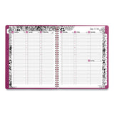 Cambridge® Floradoodle Weekly/Monthly Professional Planner, Floral Artwork, 11 x 8.5, Black/White Cover, 12-Month (Jan-Dec): 2026 (AAG589905) Each