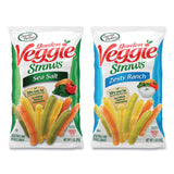 Sensible Portions® Veggie Straws, Cheddar Cheese/Sea Salt/Zesty Ranch, 1 oz Bag, 30 Bags/Carton, Ships in 1-3 Business Days (GRR22000413) Case of 30