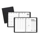 AT-A-GLANCE® 800 Range Weekly/Monthly Appointment Book, 11 x 8.25, Black Cover, 12-Month (Jan to Dec): 2026 (AAG7086405) Each