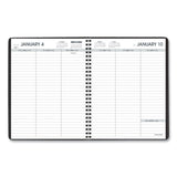 AT-A-GLANCE® Weekly Planner Ruled for Open Scheduling, 8.75 x 6.75, Black Cover, 12-Month (Jan to Dec): 2026 (AAG7085505) Each