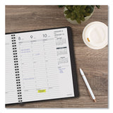AT-A-GLANCE® Weekly Vertical-Column Appointment Book Ruled for Hourly Appointments, 8.75 x 7, Black Cover, 13-Month: Jan 2026 to Jan 2027 (AAG7086505) Each