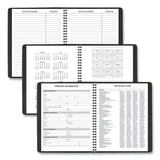 AT-A-GLANCE® Weekly Vertical-Column Appointment Book Ruled for Hourly Appointments, 8.75 x 7, Black Cover, 13-Month: Jan 2026 to Jan 2027 (AAG7086505) Each