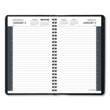 AT-A-GLANCE® Daily Appointment Book with 30-Minute Appointments, 8 x 5, Black Cover, 12-Month (Jan to Dec): 2026 (AAG7020705) Each