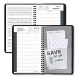AT-A-GLANCE® Daily Appointment Book with 30-Minute Appointments, 8 x 5, Black Cover, 12-Month (Jan to Dec): 2026 (AAG7020705) Each