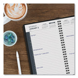 AT-A-GLANCE® Daily Appointment Book with 30-Minute Appointments, 8 x 5, Black Cover, 12-Month (Jan to Dec): 2026 (AAG7020705) Each