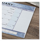 AT-A-GLANCE® Slate Blue Desk Pad, 22 x 17, Blue Sheets, Clear Corners, 12-Month (Jan to Dec): 2026 (AAG89701) Each