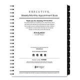 AT-A-GLANCE® Executive Weekly/Monthly Planner Refill with 15-Minute Appointments, 11 x 8.25, White Sheets, 12-Month (Jan to Dec): 2026 (AAG7091110) Each