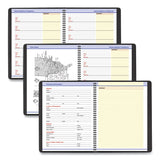 AT-A-GLANCE® QuickNotes Weekly Vertical-Column Format Appointment Book, 11 x 8.25, Black Cover, 12-Month (Jan to Dec): 2026 (AAG7695005) Each
