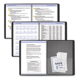 AT-A-GLANCE® QuickNotes Weekly Vertical-Column Format Appointment Book, 11 x 8.25, Black Cover, 12-Month (Jan to Dec): 2026 (AAG7695005) Each