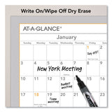 AT-A-GLANCE® WallMates Self-Adhesive Dry Erase Yearly Planning Surfaces, 24 x 18, White/Gray/Orange Sheets, 12-Month (Jan to Dec): 2026 (AAGAW506028) Each