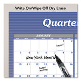 AT-A-GLANCE® Vertical/Horizontal Erasable Quarterly/Monthly Wall Planner, 24 x 36, White/Blue Sheets, 12-Month (Jan to Dec): 2026 (AAGA1102) Each