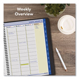 AT-A-GLANCE® QuickNotes Weekly Vertical-Column Format Appointment Book, 11 x 8.25, Black Cover, 12-Month (Jan to Dec): 2026 (AAG7695005) Each
