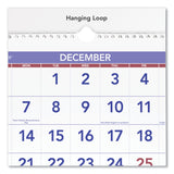 AT-A-GLANCE® Deluxe Three-Month Reference Wall Calendar, Vertical Orientation, 12 x 27, White Sheets, 14-Month: Dec 2025 to Jan 2027 (AAGPM1128) Each