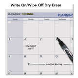 AT-A-GLANCE® QuickNotes Mini Erasable Wall Planner, 16 x 12, White/Blue/Yellow Sheets, 12-Month (Jan to Dec): 2026 (AAGPM550B28) Each