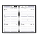 AT-A-GLANCE® DayMinder Block Format Weekly Appointment Book, 8.5 x 5.5, Black Cover, 12-Month (Jan to Dec): 2026 (AAGG20000) Each
