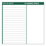 AT-A-GLANCE® Vertical Erasable Wall Planner, 32 x 48, White/Green Sheets, 12-Month (Jan to Dec): 2026 (AAGPM31028) Each