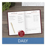 AT-A-GLANCE® Standard Diary Daily Reminder Book, 2026 Edition, Medium/College Rule, Red Cover, (201) 8.25 x 5.75 Sheets (AAGSD38913) Each