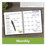 AT-A-GLANCE® DayMinder Hard-Cover Monthly Planner with Memo Section, Unruled Blocks, 8.5 x 7, Black Cover, 12-Month (Jan to Dec): 2026 (AAGG400H00) Each