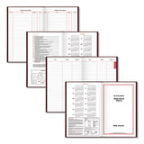 AT-A-GLANCE® Standard Diary Daily Journal, 2026 Edition, Wide/Legal Rule, Red Cover, (210) 12 x 7.75 Sheets (AAGSD37713) Each
