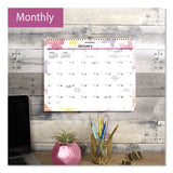 AT-A-GLANCE® Watercolors Recycled Monthly Wall Calendar, Butterflies Artwork, 15 x 12, White/Multicolor Sheets, 12-Month (Jan-Dec): 2025 (AAGPM91707) Each