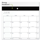 AT-A-GLANCE® Contemporary Monthly Desk Pad, 18 x 11, White Sheets, Black Binding/Corners,12-Month (Jan to Dec): 2026 (AAGSK14X00) Each