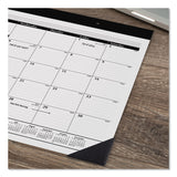 AT-A-GLANCE® Monthly Refillable Desk Pad, 22 x 17, White Sheets, Black Binding, Black Corners, 12-Month (Jan to Dec): 2026 (AAGSK2200) Each