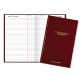 AT-A-GLANCE® Standard Diary Daily Journal, 2026 Edition, Wide/Legal Rule, Red Cover, (210) 12 x 7.75 Sheets (AAGSD37713) Each
