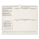 AT-A-GLANCE® Recycled Wall Calendar, Unruled Blocks, 15 x 12, Sand/Green Sheets, 12-Month (Jan to Dec): 2026 (AAGPMG7728) Each