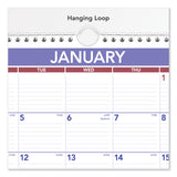 AT-A-GLANCE® Monthly Wall Calendar, 15 x 12, White/Red/Blue Sheets, 12-Month (Jan to Dec): 2026 (AAGPM828) Each