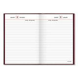 AT-A-GLANCE® Standard Diary Daily Reminder Book, 2026 Edition, Medium/College Rule, Red Cover, (201) 7.5 x 5 Sheets (AAGSD38713) Each
