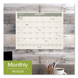 AT-A-GLANCE® Recycled Wall Calendar, Unruled Blocks, 15 x 12, Sand/Green Sheets, 12-Month (Jan to Dec): 2026 (AAGPMG7728) Each