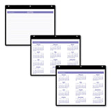 AT-A-GLANCE® Monthly Desk/Wall Calendar with Plastic Backboard and Bonus Pages, 11 x 8, White/Violet/Red Sheets, 12-Month (Jan-Dec): 2026 (AAGSK800) Each