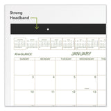 AT-A-GLANCE® Two-Color Desk Pad, 21.75 x 17, White Sheets, Black Binding, Clear Corners, 12-Month (Jan to Dec): 2026 (AAGGG250000) Each