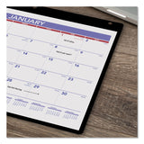 AT-A-GLANCE® Monthly Desk/Wall Calendar with Plastic Backboard and Bonus Pages, 11 x 8, White/Violet/Red Sheets, 12-Month (Jan-Dec): 2026 (AAGSK800) Each