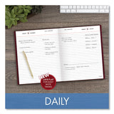 AT-A-GLANCE® Standard Diary Daily Diary, 2026 Edition, Medium/College Rule, Red Cover, (200) 9.5 x 7.5 Sheets (AAGSD37413) Each